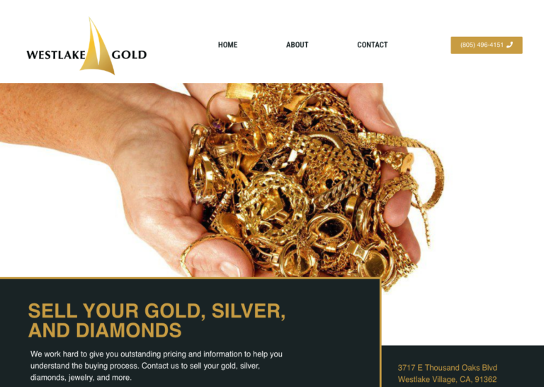 Portfolio Item - Website Design - Westlake Gold