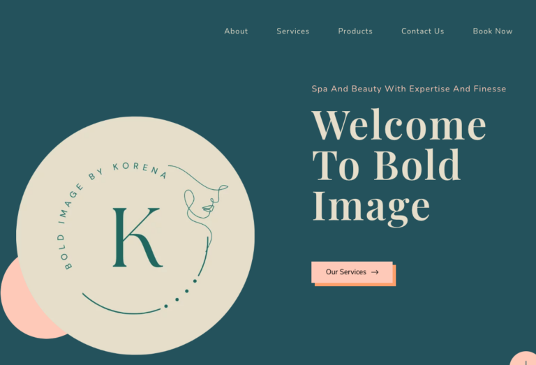 Portfolio Item - Website Design - Bold Image by K