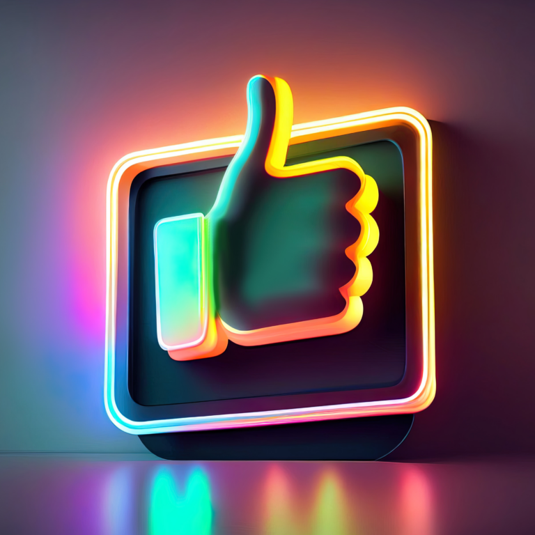 Social Media. An image of a thumbs up for social media.