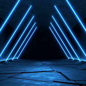 Platform strategy. Image of neon pathway