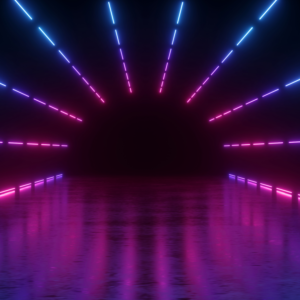 Roadmaps and Consultation. Image of neon tunnel