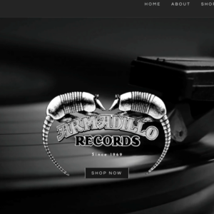 Armadillo Records Website Screenshot